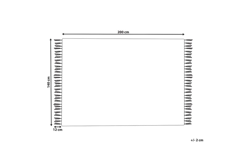 Ryijymatto Bademli 140x200 cm - Harmaa - Kodintekstiilit & matot - Matto - Moderni matto - Nukkamatto