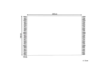Ryijymatto Bademli 160x230 cm - Harmaa - Kodintekstiilit & matot - Matto - Tasokudotut matot