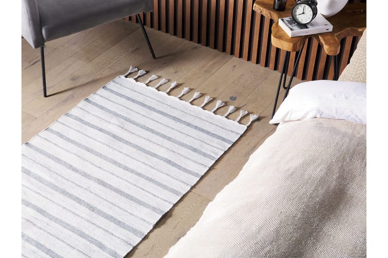 Ryijymatto Bademli 80x150 cm - Harmaa - Kodintekstiilit & matot - Matto - Tasokudotut matot