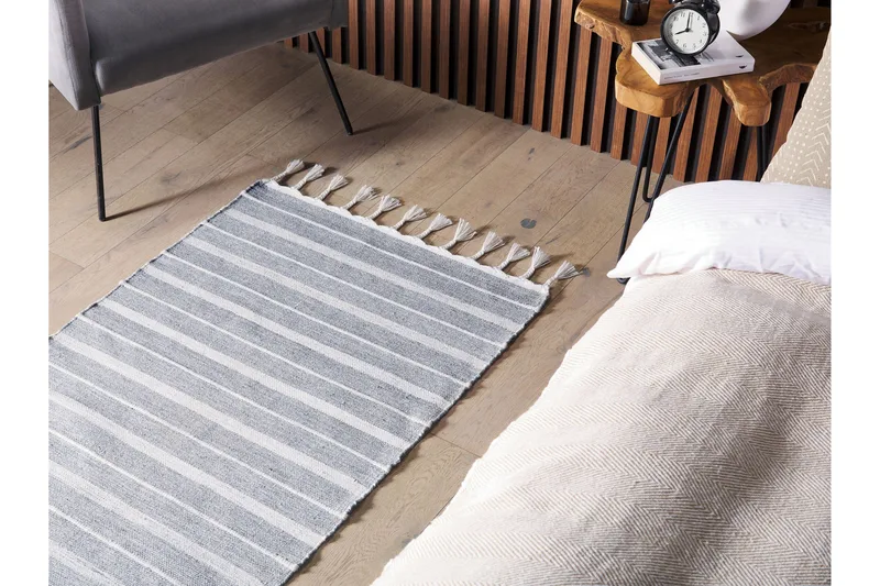 Ryijymatto Bademli 80x150 cm - Harmaa - Kodintekstiilit & matot - Matto - Tasokudotut matot