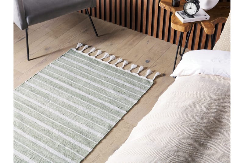 Ryijymatto Bademli 80x150 cm - Vihreä - Kodintekstiilit & matot - Matto - Tasokudotut matot