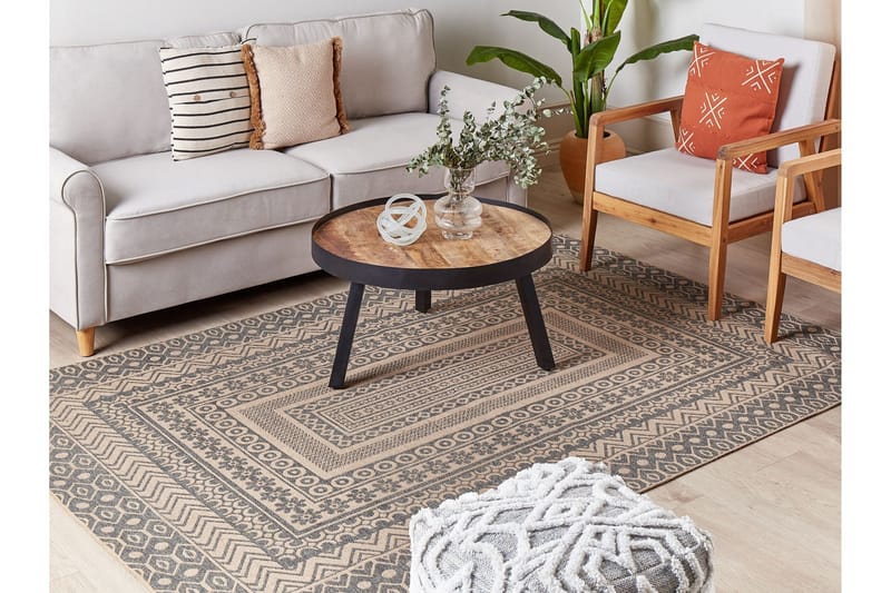 Ryijymatto Baglar 160x230 cm - Beige - Kodintekstiilit & matot - Matto - Moderni matto - Juuttimatto & Hamppumatto