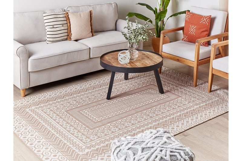 Ryijymatto Baglar 160x230 cm - Beige - Kodintekstiilit & matot - Matto - Moderni matto - Juuttimatto & Hamppumatto