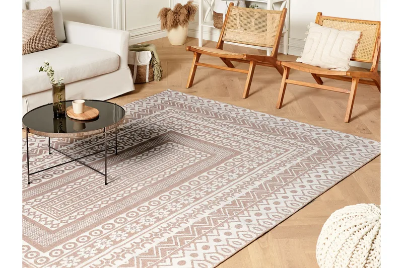 Ryijymatto Baglar 200x300 cm - Beige - Kodintekstiilit & matot - Matto - Moderni matto - Juuttimatto & Hamppumatto