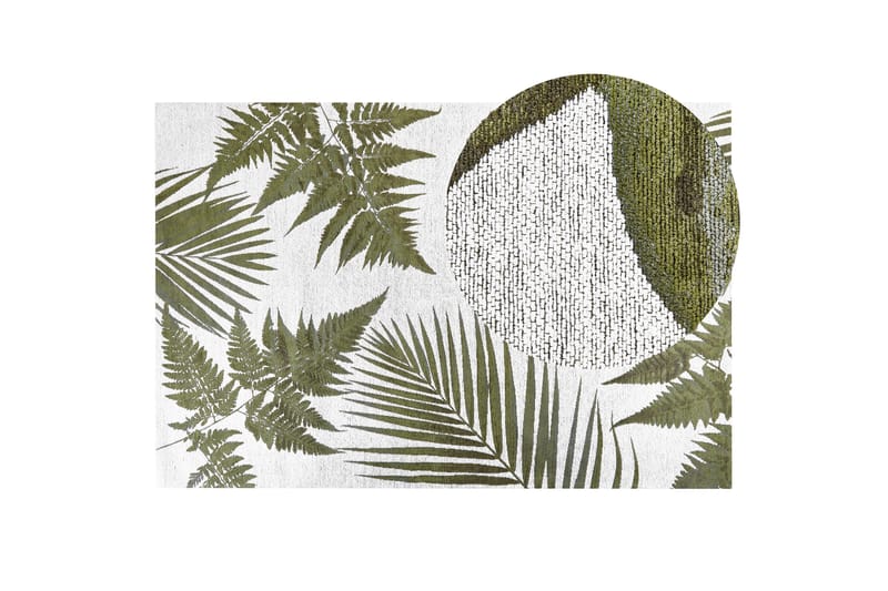 Ryijymatto Barzah 200x300 cm - Vihreä - Kodintekstiilit & matot - Matto - Moderni matto - Puuvillamatto