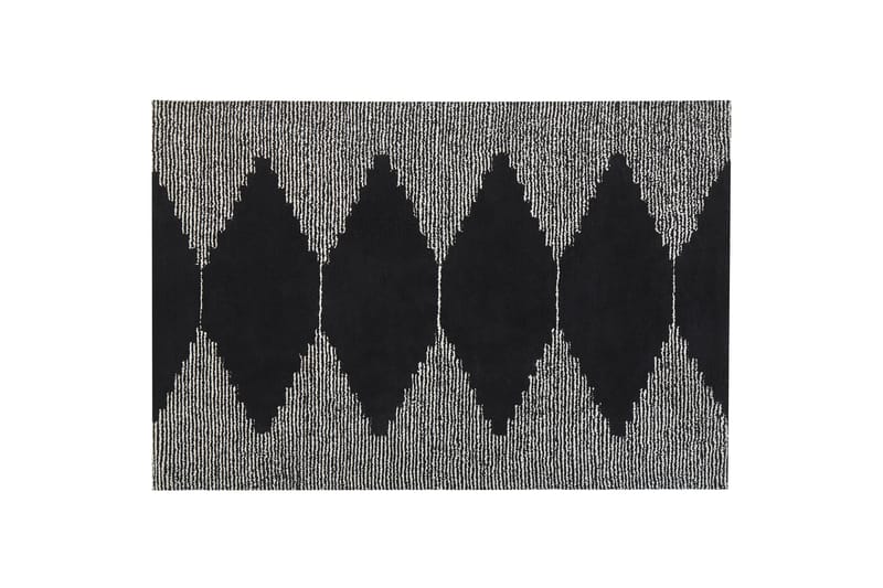 Ryijymatto Bathinda 160x230 cm - Musta/Valkoinen - Kodintekstiilit & matot - Matto - Moderni matto - Nukkamatto