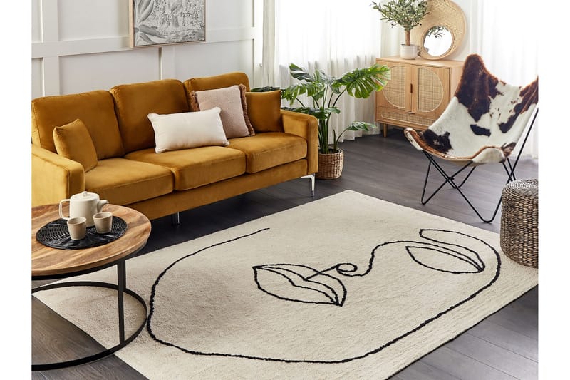 Ryijymatto Bayir 140x200 cm - Beige - Kodintekstiilit & matot - Matto - Moderni matto - Nukkamatto