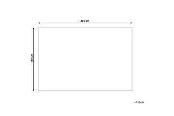 Ryijymatto Beyler 160x230 cm - Musta/Valkoinen - Kodintekstiilit & matot - Matto - Moderni matto - Nukkamatto