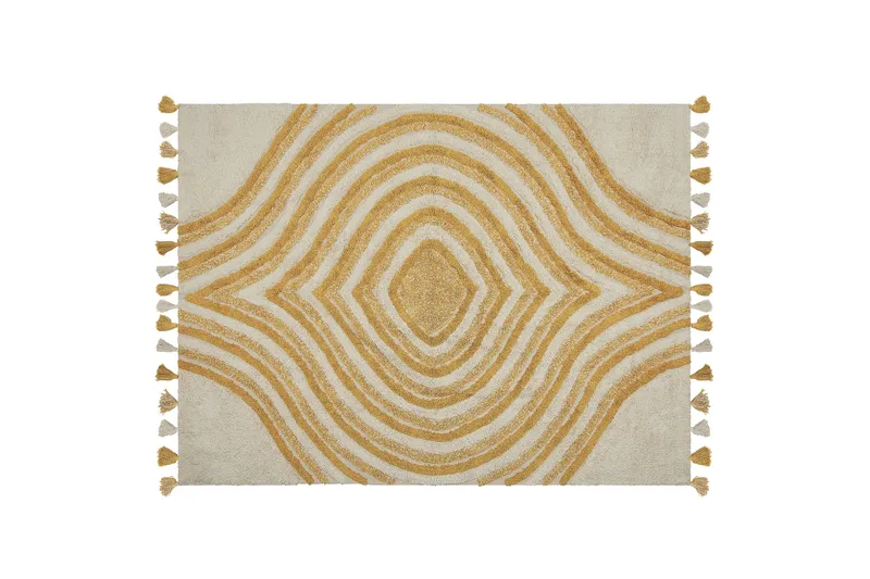 Ryijymatto Bingol 160x230 cm, Keltainen