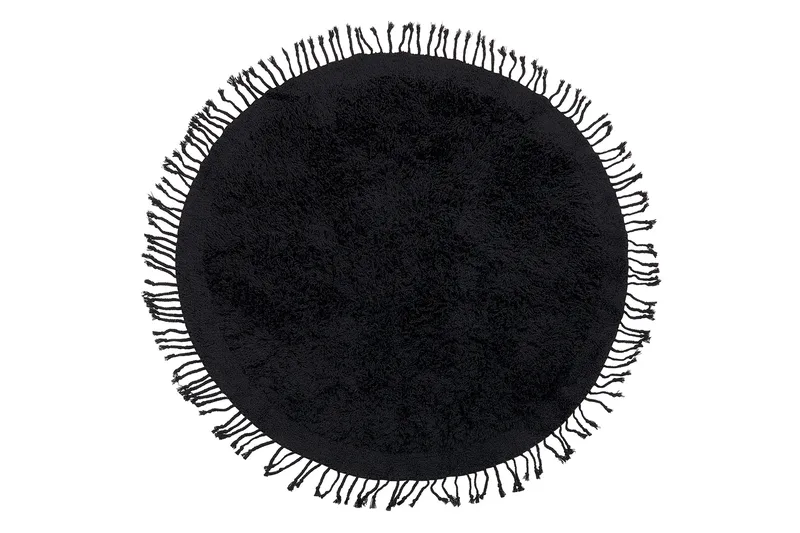 Ryijymatto Bitlis 140 cm Pyöreä, Musta