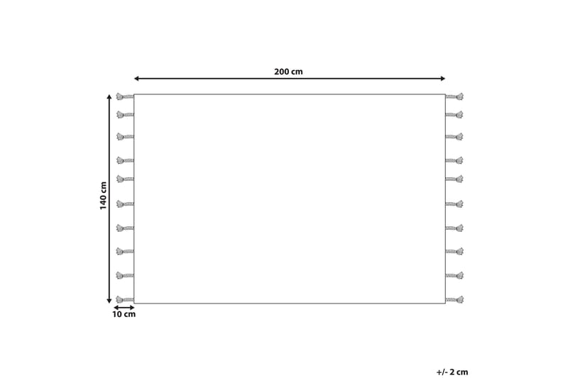 Ryijymatto Bitlis 140x200 cm - Musta - Kodintekstiilit & matot - Matto - Moderni matto - Nukkamatto