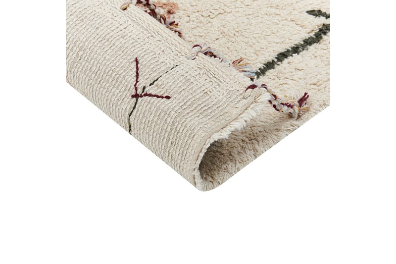 Ryijymatto Corum 140x200 cm - Beige - Kodintekstiilit & matot - Matto - Moderni matto - Puuvillamatto