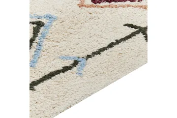 Ryijymatto Corum 140x200 cm - Beige - Kodintekstiilit & matot - Matto - Moderni matto - Puuvillamatto