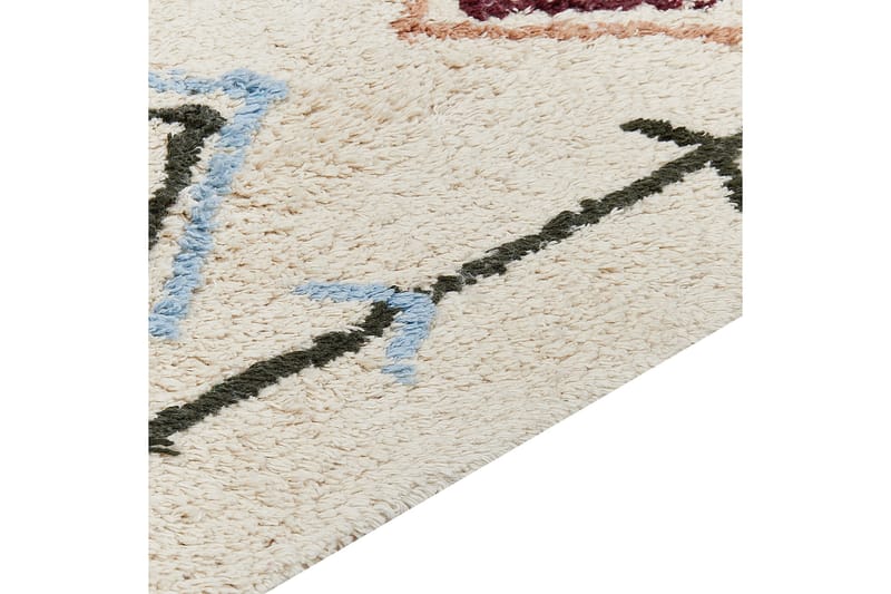 Ryijymatto Corum 140x200 cm - Beige - Kodintekstiilit & matot - Matto - Moderni matto - Puuvillamatto