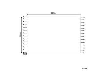 Ryijymatto Corum 140x200 cm - Beige - Kodintekstiilit & matot - Matto - Moderni matto - Puuvillamatto