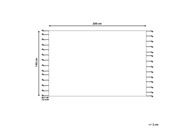 Ryijymatto Corum 140x200 cm - Beige - Kodintekstiilit & matot - Matto - Moderni matto - Puuvillamatto