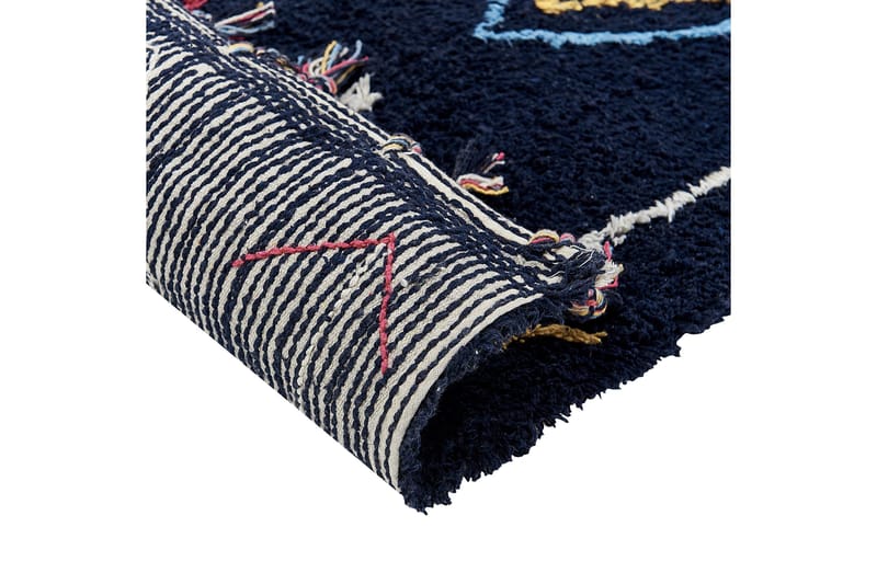 Ryijymatto Corum 140x200 cm - Musta - Kodintekstiilit & matot - Matto - Moderni matto - Puuvillamatto