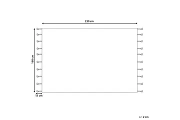 Ryijymatto Corum 160x230 cm - Musta - Kodintekstiilit & matot - Matto - Moderni matto - Puuvillamatto