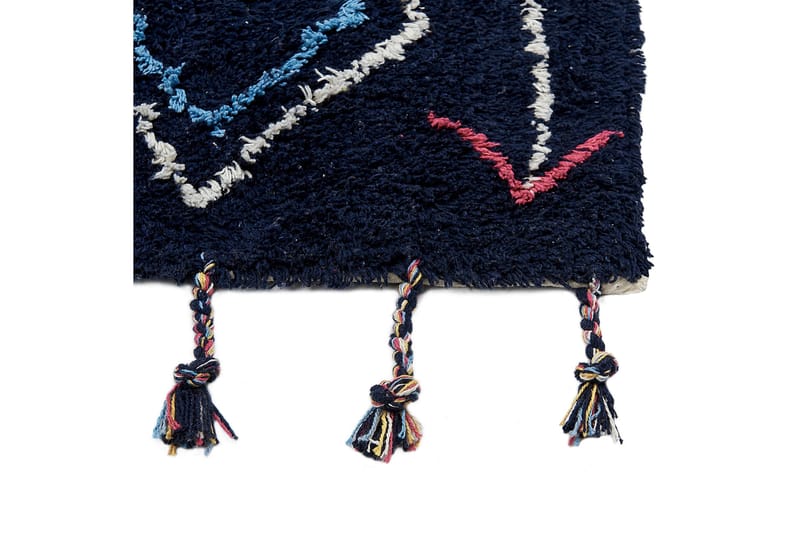 Ryijymatto Corum 160x230 cm - Musta - Kodintekstiilit & matot - Matto - Moderni matto - Puuvillamatto