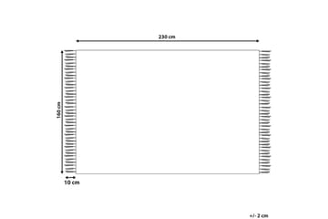 Ryijymatto Demkowicz 160x230 cm - Beige - Kodintekstiilit & matot - Matto - Moderni matto - Puuvillamatto
