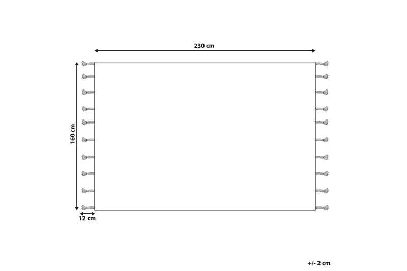 Ryijymatto Dokuz 160x230 cm - Beige - Kodintekstiilit & matot - Matto - Moderni matto - Nukkamatto