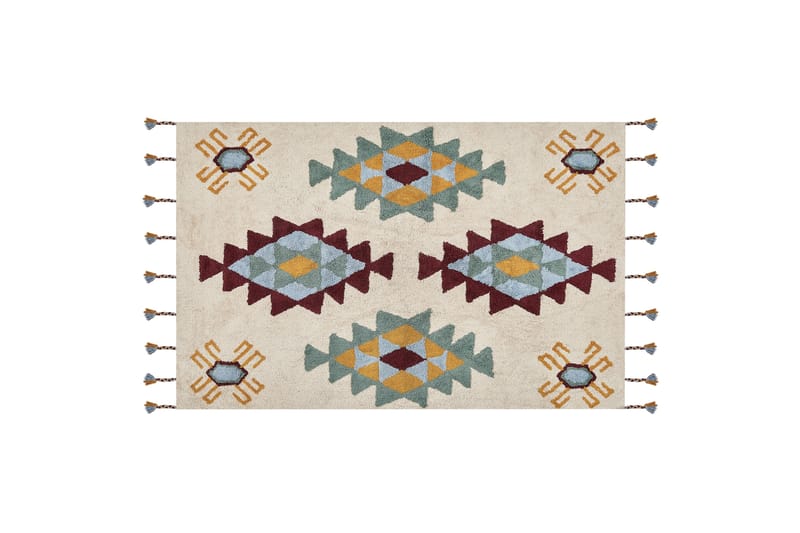 Ryijymatto Duzce 140x200 cm - Beige - Kodintekstiilit & matot - Matto - Moderni matto - Nukkamatto