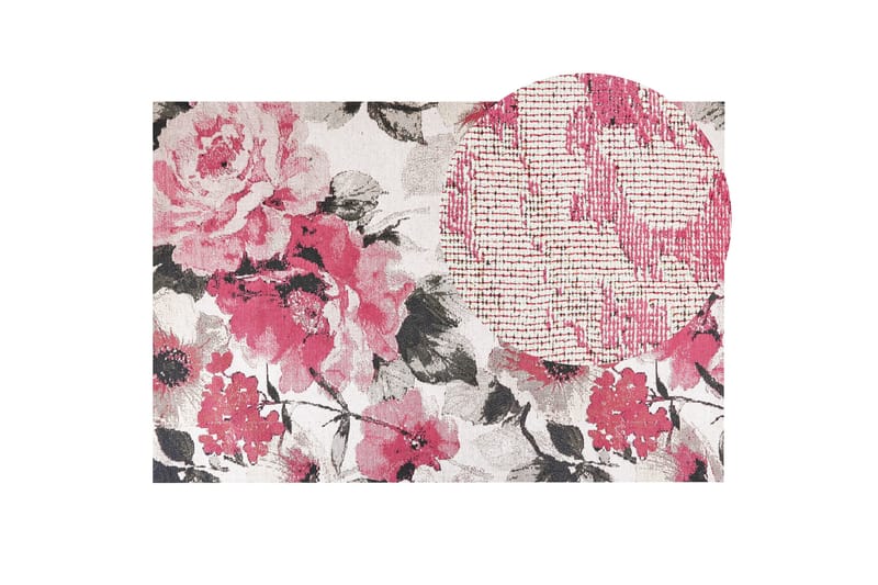 Ryijymatto Ejaz 200x300 cm - Vaaleanpunainen - Kodintekstiilit & matot - Matto - Moderni matto - Puuvillamatto