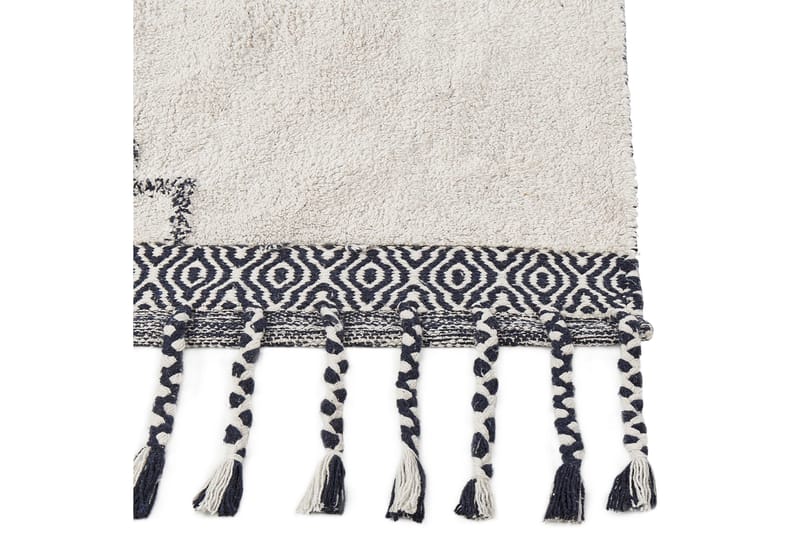 Ryijymatto Eray 140x200 cm - Musta/Valkoinen - Kodintekstiilit & matot - Matto - Moderni matto - Nukkamatto