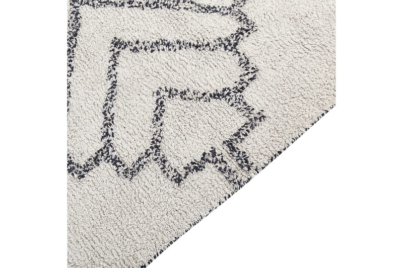 Ryijymatto Eray 140x200 cm - Musta/Valkoinen - Kodintekstiilit & matot - Matto - Moderni matto - Nukkamatto