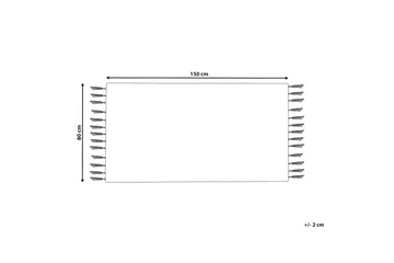 Ryijymatto Eray 80x150 cm - Musta/Valkoinen - Kodintekstiilit & matot - Matto - Moderni matto - Nukkamatto