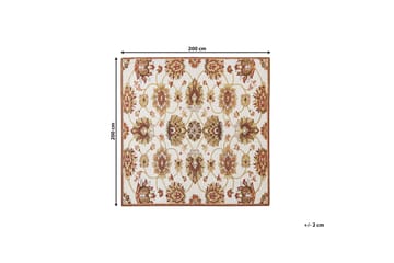 Ryijymatto Ezine 200x200 cm - Beige - Kodintekstiilit & matot - Matto - Moderni matto - Villamatto