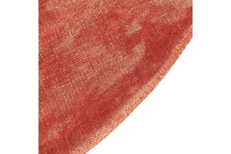 Ryijymatto GesiIi 140 cm Pyöreä - Oranssi - Kodintekstiilit & matot - Matto - Moderni matto - Nukkamatto