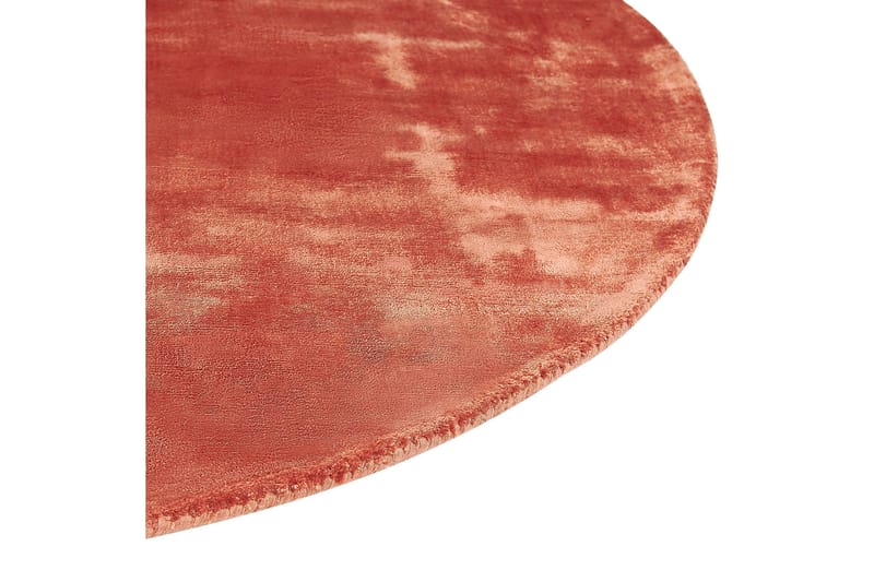 Ryijymatto GesiIi 140 cm Pyöreä - Oranssi - Kodintekstiilit & matot - Matto - Moderni matto - Nukkamatto