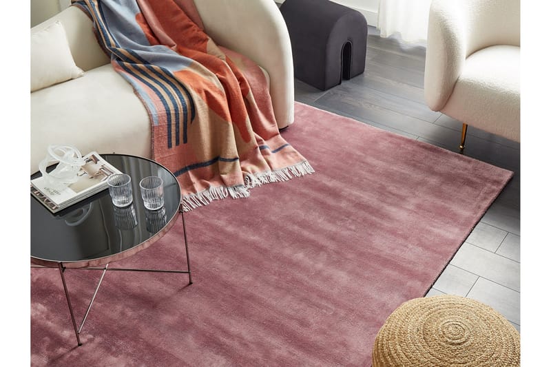 Ryijymatto GesiIi 160x230 cm - Vaaleanpunainen - Kodintekstiilit & matot - Matto - Moderni matto - Nukkamatto