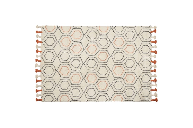 Ryijymatto Hajipur 140x200 cm - Beige - Kodintekstiilit & matot - Matto - Moderni matto - Nukkamatto