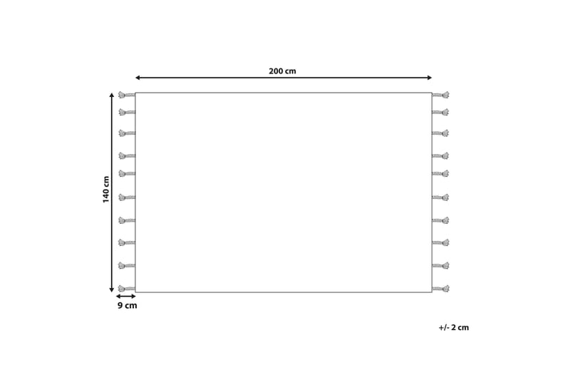 Ryijymatto Hajipur 140x200 cm - Beige - Kodintekstiilit & matot - Matto - Moderni matto - Nukkamatto