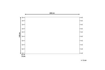Ryijymatto Hajipur 140x200 cm - Beige - Kodintekstiilit & matot - Matto - Moderni matto - Puuvillamatto