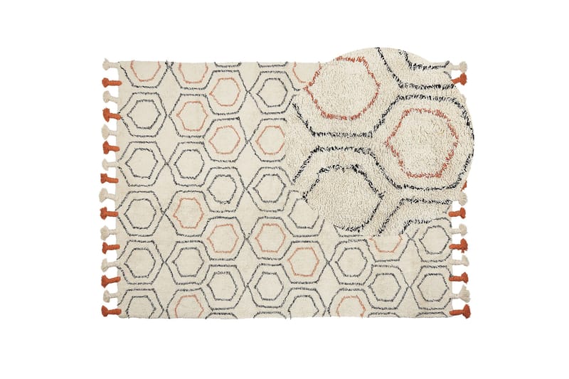 Ryijymatto Hajipur 160x230 cm - Beige - Kodintekstiilit & matot - Matto - Moderni matto - Nukkamatto