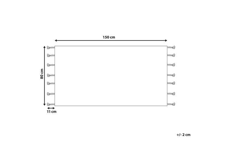 Ryijymatto Hajipur 80x150 cm - Beige - Kodintekstiilit & matot - Matto - Moderni matto - Nukkamatto