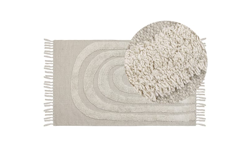Ryijymatto Hakkari 80x150 cm - Beige - Kodintekstiilit & matot - Matto - Moderni matto - Nukkamatto