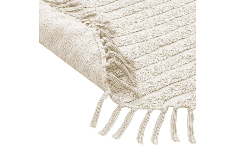 Ryijymatto Halfeti 140 cm Pyöreä - Beige - Kodintekstiilit & matot - Matto - Moderni matto - Nukkamatto