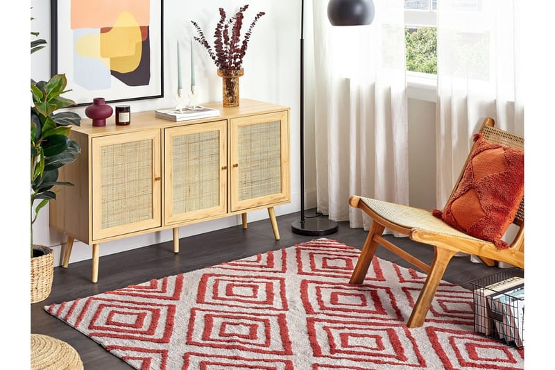 Ryijymatto Haskoy 160x230 cm - Musta/Valkoinen - Kodintekstiilit & matot - Matto - Moderni matto - Nukkamatto