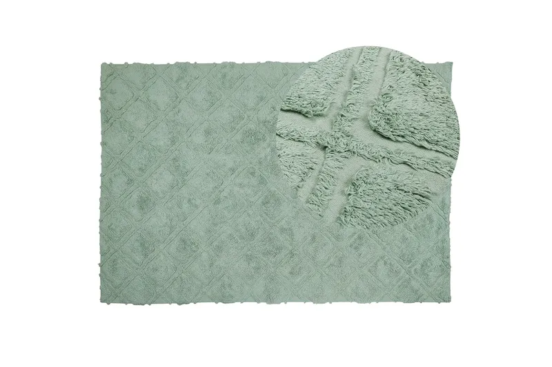 Ryijymatto Hatay 140x200 cm - Vihreä - Kodintekstiilit & matot - Matto - Moderni matto - Nukkamatto