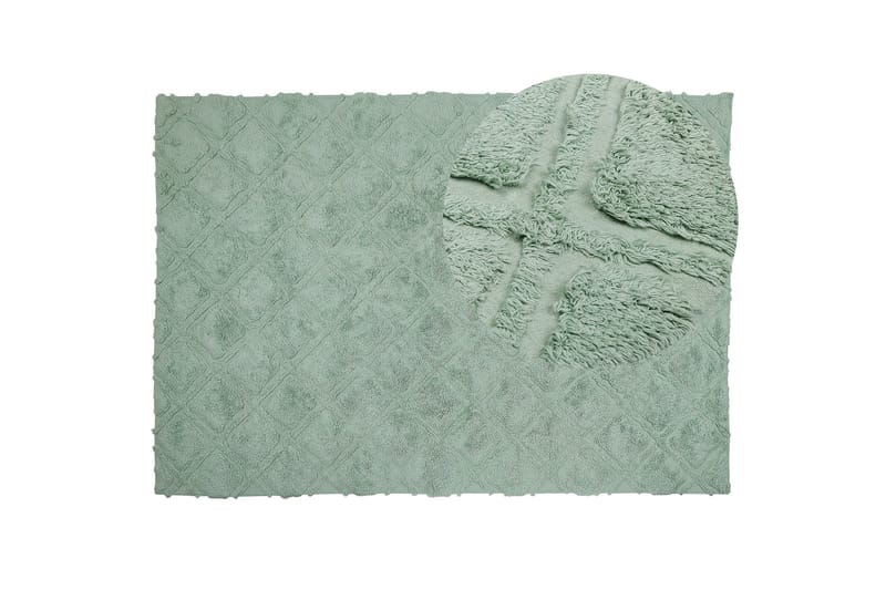 Ryijymatto Hatay 160x230 cm - Vihreä - Kodintekstiilit & matot - Matto - Moderni matto - Nukkamatto