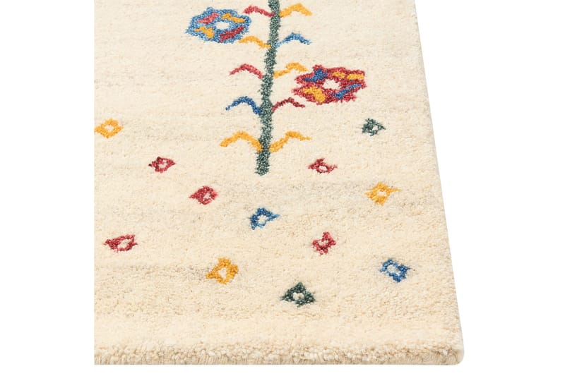 Ryijymatto Husunlu 80x150 cm - Beige - Kodintekstiilit & matot - Matto - Moderni matto - Villamatto