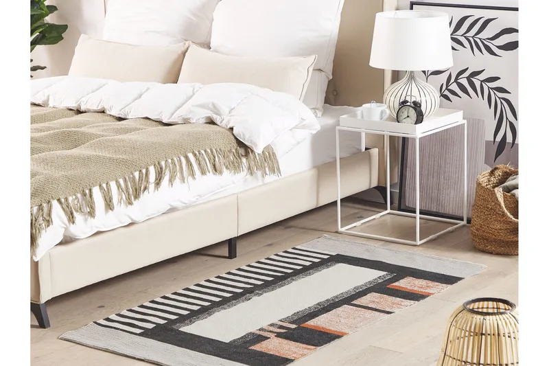 Ryijymatto Kakinada 80x150 cm - Punainen - Kodintekstiilit & matot - Matto - Moderni matto - Puuvillamatto