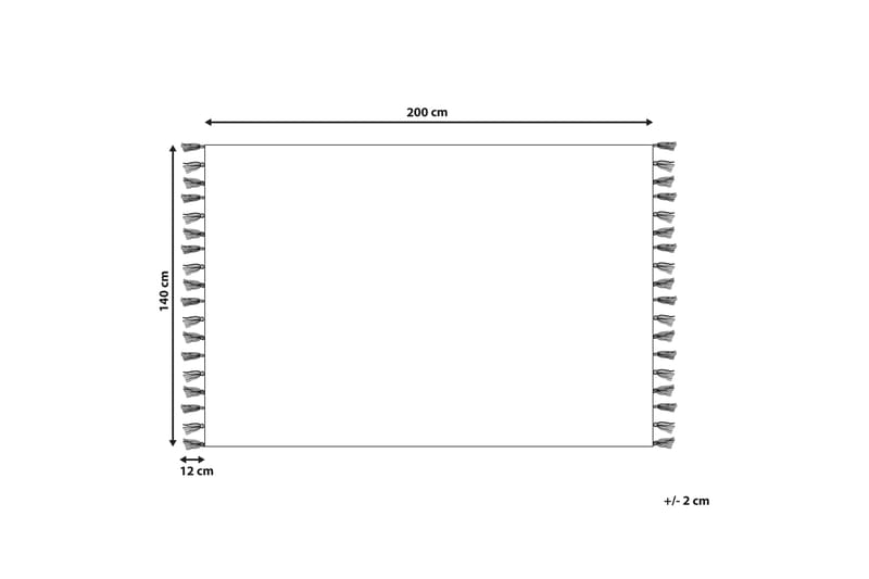Ryijymatto Kars 140x200 cm - Vihreä - Kodintekstiilit & matot - Matto - Moderni matto - Nukkamatto
