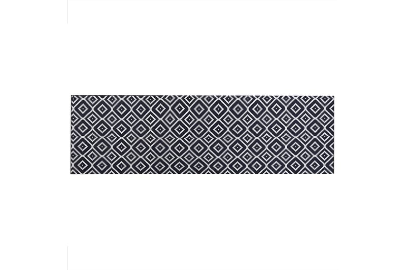 Ryijymatto Karungal 60x200 cm - Musta/Valkoinen - Kodintekstiilit & matot - Matto - Moderni matto - Nukkamatto