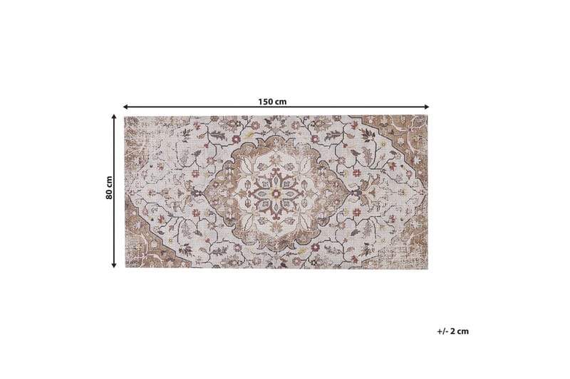 Ryijymatto Kattakkada 80x150 cm - Beige - Kodintekstiilit & matot - Matto - Moderni matto - Nukkamatto