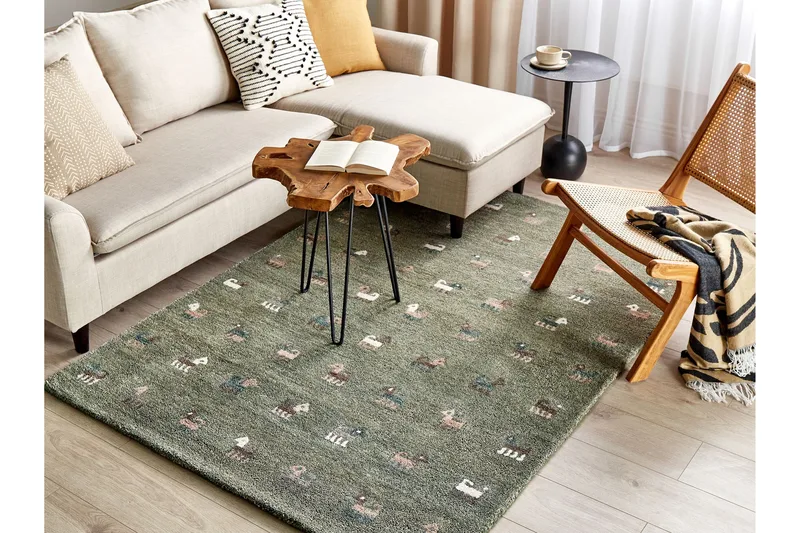 Ryijymatto Kizarli 140x200 cm, Vihreä